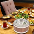 thumbnail image 5 of 1Pcs Seau Alimentaire Récipient en Acier Inoxydable avec Couvercle Forme Ronde pour Restaurant, 5 of 5