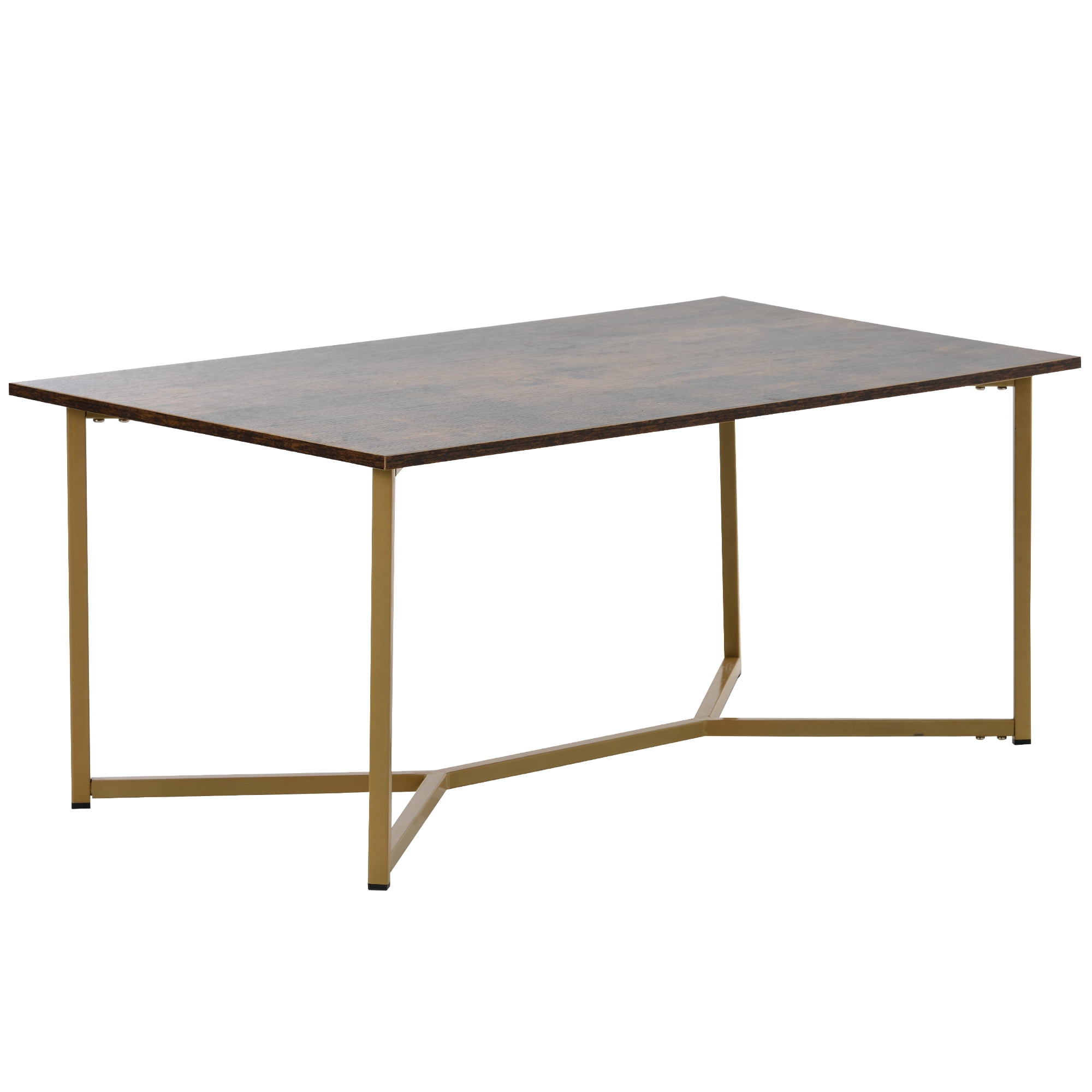 Private Jungle Modern Gold Rectangle Wooden Coffee Table,Living Room Accent Ottoman Storage Shelf Stylish X-leg base,Tiger Color Private Jungle Modern Gold Rectangle Wooden Coffee Table,Living Room Accent Ottoman Storage Shelf Stylish X-leg base,Tiger Color