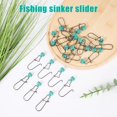thumbnail image 3 of shiyou-50pcs Fishing Weight Slider, Stainless Steel Fishing Line Sinker Slides Practical Sinker Slides Premium Fish Finder Rig Weight Slider for Fishing Tackle Accessories, 3 of 4