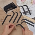 thumbnail image 3 of 20 Pcs Acrylic Earring Try-On Stick Black Try-free Earrings Display Bend-Shape Props Tool Try-on Strip for Earrings and Ear Stud Display Curved Strip for Retail Store Home use for DIY, 3 of 9