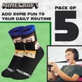 thumbnail image 2 of Pack de 5 Medias hasta la Pantorrilla para Niños Minecraft Talla 6-14 años, 2 of 6