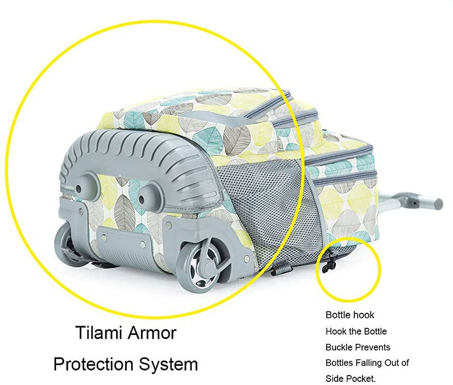 Tilami Rolling Backpack Laptop 18 inch with Lunch Bag