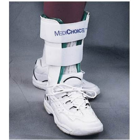 Stirrup Ankle Brace, Lightweight Trainer w/ Gel And Air Bladder, R or L Ankle, 9 Inch, 1314BRC3002 (Each of 1), Designed to help support and protect unstable or.., By MediChoice Ship from