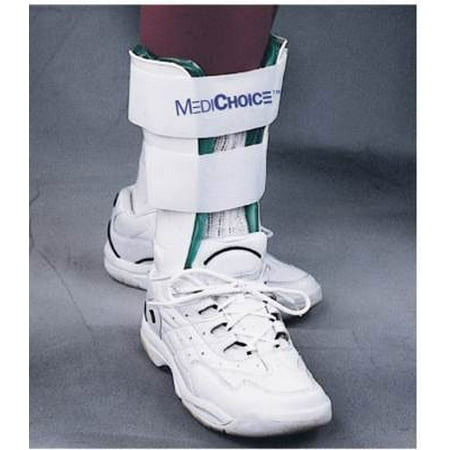 - Stirrup Ankle Brace, Lightweight Trainer w/ Gel And Air Bladder, R or L Ankle, 9 Inch, 1314BRC3002 (Each of 1), Designed to help support and protect unstable or.., By MediChoice Ship from US
