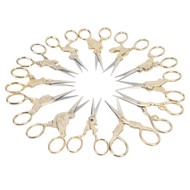 Kit de tijeras de bordado Bling Bling 12 piezas Acero inoxidable