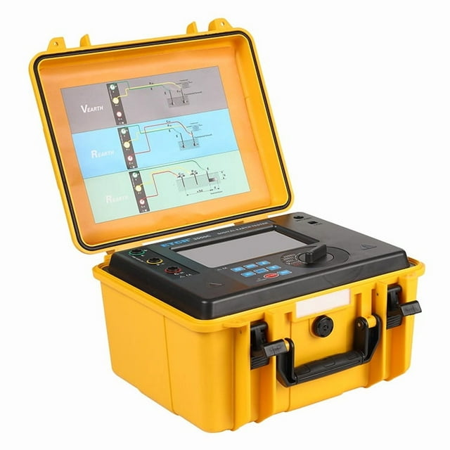 ETCR3000C Digital Earth Resistance Tester For Electrical Equipment Rechargeable Lithium Battery Ground Resistance Measurement ,Easy to Use