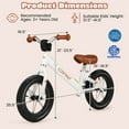 thumbnail image 2 of Infans 12 Inch Toddler Balance Bike No Pedal Training Bicycle w/Inflatable Rubber Tires, 2 of 7