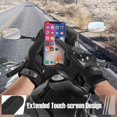 thumbnail image 4 of hombres y mujeres guantes de moto con pantalla táctil de dedos completos para montar en MTB carreras de carretera ciclismo escalada motocross Negro L LingWen 9024715113085, 4 of 5