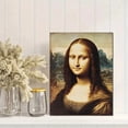 thumbnail image 2 of Qisvanset Mona Lisa Portrait Art Decor Canvas Wall Art 15.75x11.81 Inches, 2 of 8