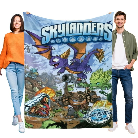 Skylanders Swap Force Flannel Blanket Fun and Cozy Throw Blanket Perfect for Bedroom Playroom or Travel Ideal Gift for Boys and Girls 30"x40"
