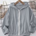 thumbnail image 2 of WAVSUF Girls Lightweight Jacket, Lightweight Elastic Cuff Zip Up Fall Casual Hooded Jacket 6, 2 of 9