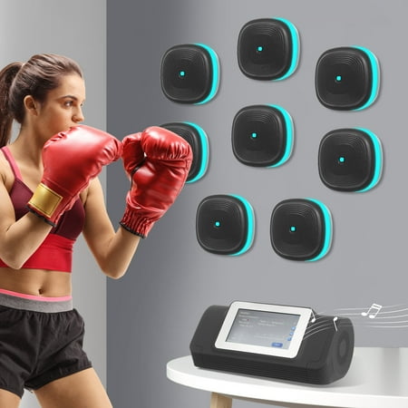 ToppiJoy Wall Mounted Split Music Boxing Machine Interactive Punching Trainer with 8 Targets Bluetooth Smart Wall Boxing Target Workout Machine for Adults & Kids(8 Targets)