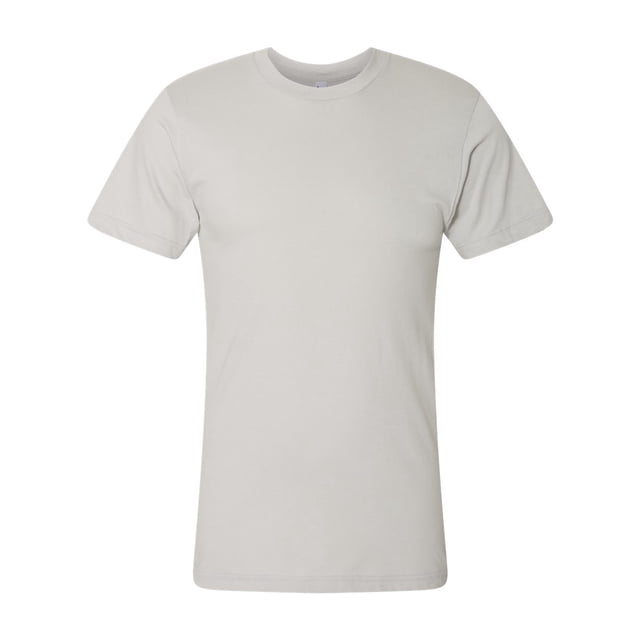 American Apparel Fine Jersey Tee, S, New Silver