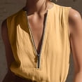 thumbnail image 5 of Sentmoon Womens Jumpsuits Casual Sleeveless Crew Neck Womens Rompers Dressy Solid Color with Zipper Regular Fit Women's Jumpsuits, Rompers & Overalls Summer for Going Out and Party S-3XL, 5 of 7