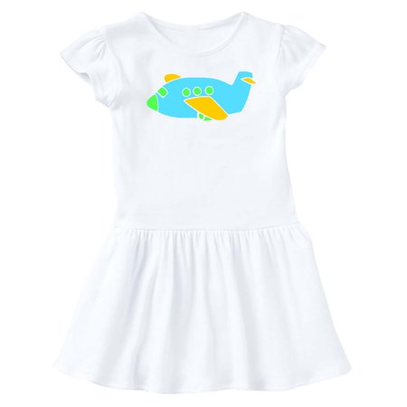 

Inktastic Blue Airplane Gift Baby Girl Dress