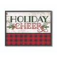 thumbnail image 1 of Stupell Industries Cheer Rouge à Carreaux de Noël Design Encadré, 11 x 14, Multicolore, 1 of 4