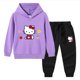 thumbnail image 3 of Hello Kitty primavera y otoño nueva ropa para niños Sudadera con capucha suéter pantalones de dos piezas de algodón para bebé traje de manga larga para niños, 3 of 5
