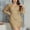 Khaki, variant on Gspmoly Plus Size Dresses for Curvy Women, Womens Oversized Evening Dress V-Neck Sleeves Sky Sequin Dress Cocktail Dress up to 70% Off