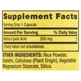 thumbnail image 2 of Spring Valley Alpha Lipoic Acid Dietary Supplement Capsules for Antioxidant Support, 200 mg, 100 Count, 2 of 9