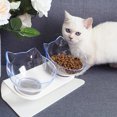 thumbnail image 3 of Greeniant Tazón doble antideslizante para gatos, tazón para perros con soporte para alimentación de mascotas, tazón de agua para gatos, comida para Suministros para gatos 1 tazón blanco Greeniant PT000499-02, 3 of 6