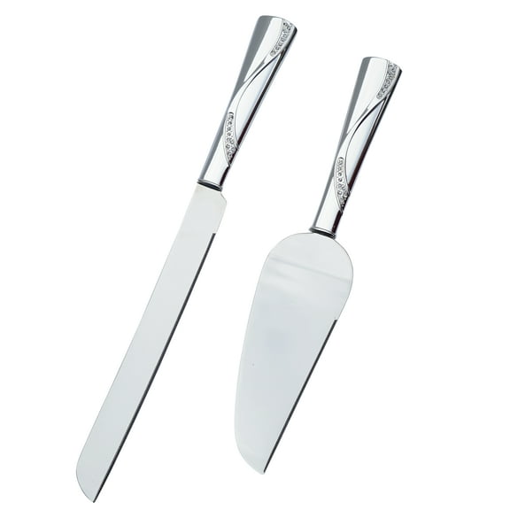 Regal Collection Cake Knife & Serving Set in Silver