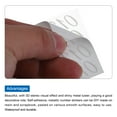 thumbnail image 3 of 2 Sheets Cursive Number Stickers for Resin Nails 3D Small Silver Number Sticker Metallic Alloy for Epoxy Resin, 3 of 6