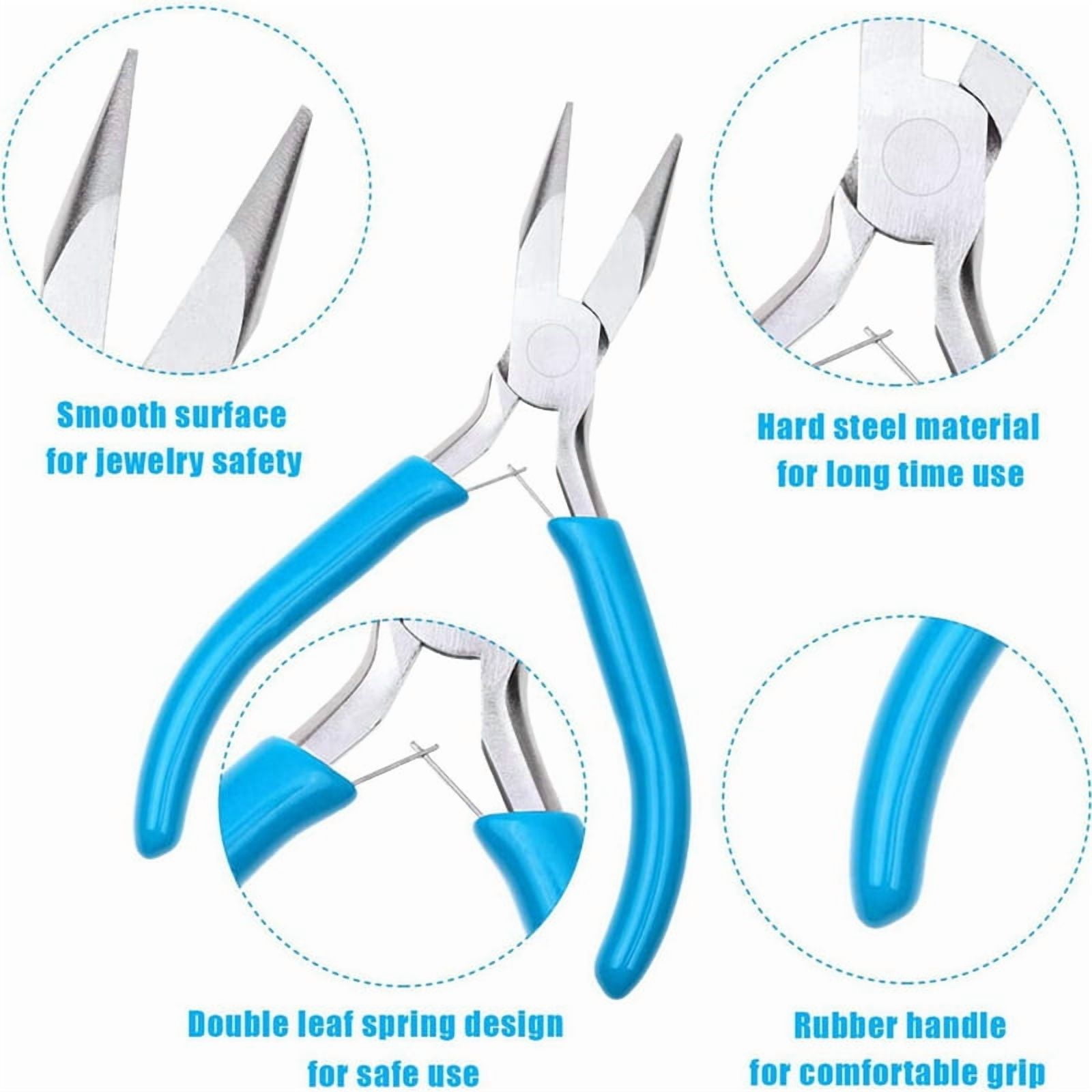 8 Pcs Jewelry Making Tools Kit Jewelry Pliers with Needle Nose Pliers for Crafts Wire Wrapping Jewelry Making Supplies