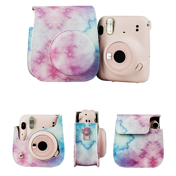 TopLLC Camera Bag Camera Backpack For Mini 11 Case Instant Film Camera Protective Case Leather Bag