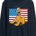 thumbnail image 3 of Disney - Pluto USA Flag - Men's Long Sleeve T-Shirt, 3 of 5