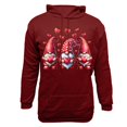 thumbnail image 4 of Goodeals Clearance,Fashion Fleece Pullover Hoodies for Men Love Heart Print Hooded Teen Boys Trendy Sweatshirts Long Sleeve Drawstring Hoodie(Wine,M), 4 of 5