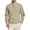 Khaki, variant on Sweater for Men Stand Collar with Elbow Patches Vintage Pullover Sweater