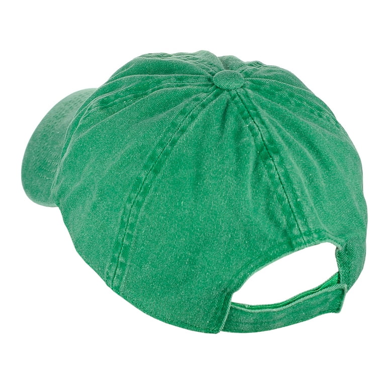 D&Y Lucky Clover Baseball Cap – St. Patrick's Day Low Profile Hat With Embroidered Quote