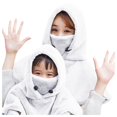 thumbnail image 3 of beishanbush Clearance Sales Hats Women's Warm Plush Headgear Cold-proof Face Protection Riding Outdoor Mask Bib Hat White, 3 of 5