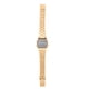 thumbnail image 1 of Reloj de pulsera rectangular con correa de acero inoxidable electrónico con luz trasera LED digital (dorado), 1 of 8