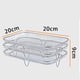 thumbnail image 4 of Rejilla para parrilla Rejilla para cocinar de acero inoxidable, Rejilla para cocinar al vapor, Rejilla fritas, Rejilla para enfriar, Rejilla para hornear, Fanmusic Rejilla para parrilla, 4 of 7