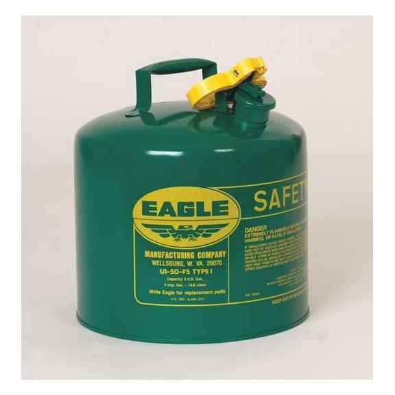 Eagle Mfg Type I Safety Can, Steel, Green UI20SG