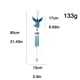 thumbnail image 3 of Wind Chime Iron Metal Crafts Ornaments Glass Painted Spray Courtyard Balcony Porch Pendant, 3 of 6