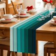 thumbnail image 5 of Table Runners 36 Inches Long Dress Scarves, Gradient Green Wood Farmhouse Kitchen/Dining Table Decor Table Runner, Short Coffee Tablerunners, Black Farmhouse Wooden Grain Country 13x36 Inch, 5 of 9