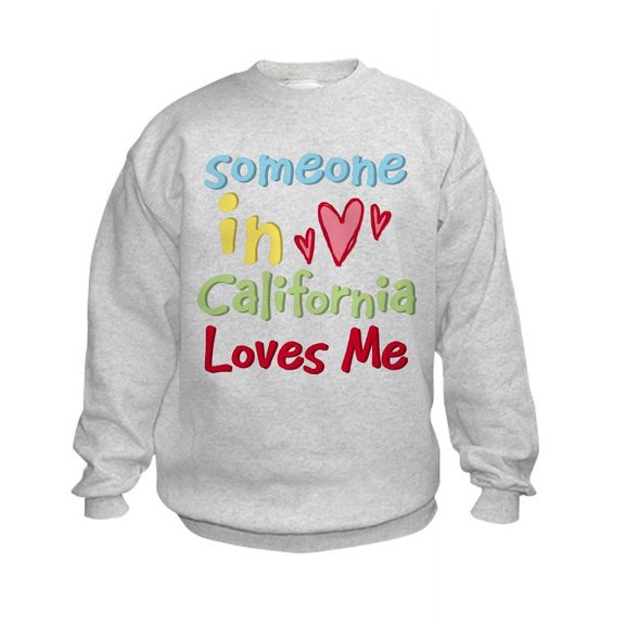 CafePress - Someone In California Loves Me Kids Sweatshirt - Kids Sweatshirt, Youth Crew Neck Sweatshirt