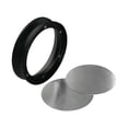 thumbnail image 3 of Embudo dosificador magnético para café expreso, herramienta Barista, anillo dosificador de café con 2 filtros Negro 53mm, 3 of 9