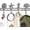 Antique White, variant on Comfify Rust Brown Seashell Cast Iron Wall Hook Rack – 4 Hooks, 13.5"