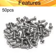 thumbnail image 4 of HUGFEGWE M5X12mm Machine Screws Phillips Pan Head Screws Bolts 0.8mm Pitch 304 Stainless Steel Fully Threaded Short Thread Rod Small Screws for Instruments Archery Tab Portable Monitor 50 Pieces, 4 of 6