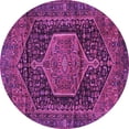 thumbnail image 1 of Ahgly Company Indoor Round Persian Purple Traditional Area Rugs, 8' Round, 1 of 4