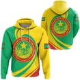 thumbnail image 3 of Sudadera con capucha con estampado de la bandera de Mauritania y el emblema nacional de MR para hombre, ropa informal, sudadera deportiva para niño y niña, 3 of 5