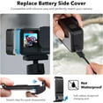 thumbnail image 4 of Accessories for GoPro Hero 13 Black, PU Mini Carrying Case, Silicone Sleeve Rubber Protective Case, Replacement Battery Side Cover, Lens Cap & Screen Protectors for Go Pro 13 Accessories Kit, 4 of 6