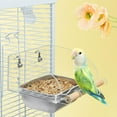 thumbnail image 3 of Necvior Cage Mounted Parakeet Feeder Bowl Durable Parakeet Food Container Easy to Clean, 3 of 13