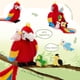 thumbnail image 5 of Animal de peluche Tezituor, loro guacamayo, con bebés, 45 cm, navideño, 5 of 9