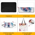 thumbnail image 4 of American Flag Stormy Wave Art Outdoor Picnic Blanket, Foldable Waterproof Beach Mat, Portable Beach Blanket for Beach Camping, Hiking, Family Concerts, 4 of 8