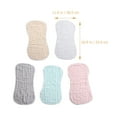5pcs Absorbent Cotton Baby Burp Cloths, Softer Infant Burp Rags