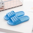 thumbnail image 4 of Zapatillas de baño familiares para el hogar, sandalias antideslizantes Unisex de fondo suave y sólido, zapatos planos para mujeres y hombres, 4 of 7